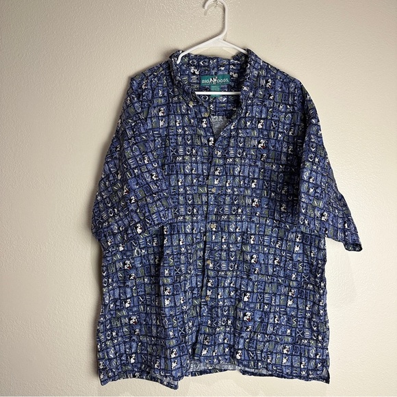 Big Dogs Hawaiian Button Up Shirt Size 3X Vintage - Picture 1 of 6